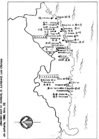Gambar 6. Pola umum dari  kota bawah daerah pelabuhan dari propinsi Fujian dan Guangdong di Cina