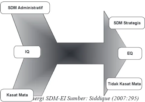 Gambar :Sinergi SDM-EI Sumber: Siddique (2007:295)