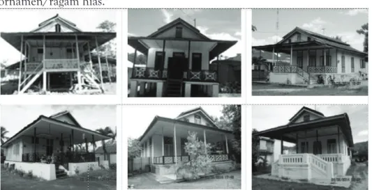 Gambar 1. Variasi Bentuk Rumah Panggung Masyarakat Gorontalo