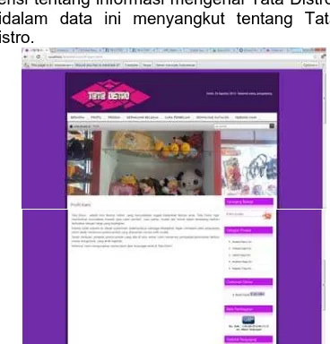 Gambar 4.2 Halaman Profil Perusahaan 