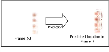 Figure 2.  Prediction Stage in Human Tracking  Process 