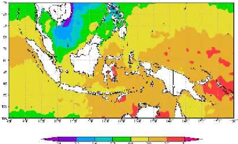 Gambar 3.10 Suhu Muka Laut Periode Januari 2015