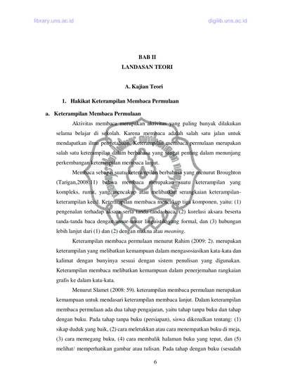 2. BAB II LANDASAN TEORI. A. Kajian Teori. 1. Hakikat Keterampilan ...