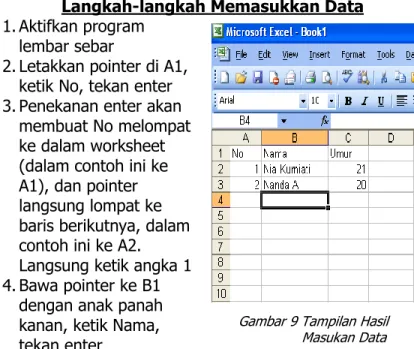 Gambar 9 Tampilan Hasil                  Masukan Data