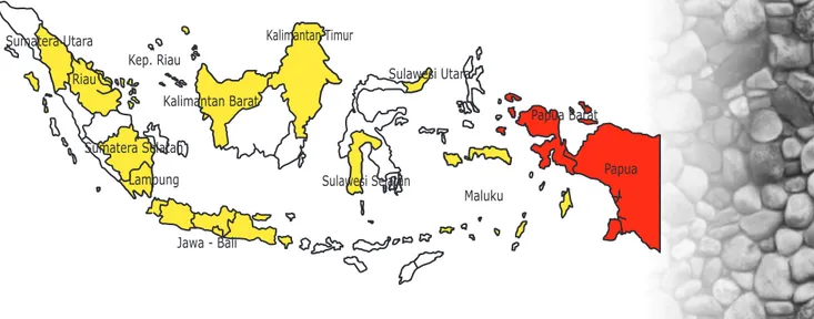 Gambar 4. Sembilan-belas Provinsi Prioritas RAN 2007 – 2010