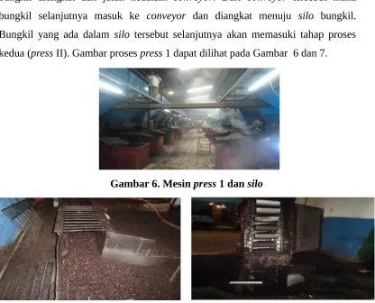 Gambar 6. Mesin press 1 dan silo