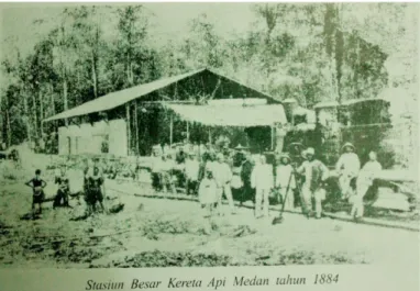Gambar 5: Stasiun Medan pada tahun 1884 30