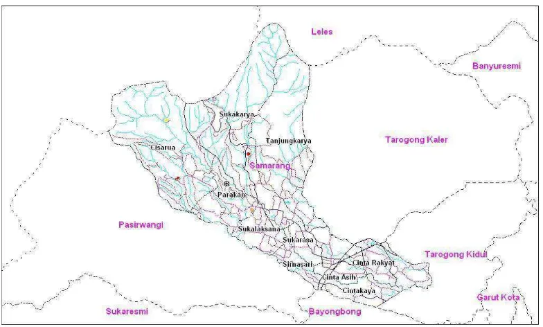 Gambar 3.1 Peta Kecamatan Samarang 