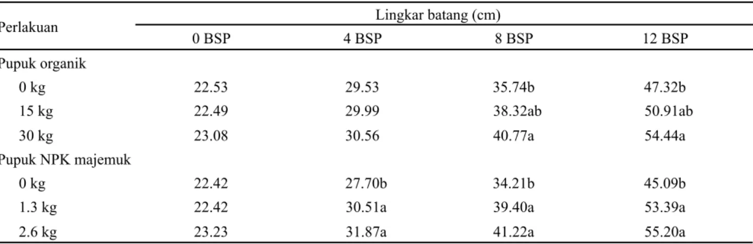 Tabel 6. Pengaruh pupuk organik dan NPK majemuk terhadap kandungan klorofil dan kadar hara daun kelapa sawit TBM 1  pada 6 dan 12 BSP