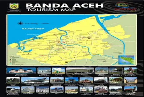 Gambar 4.1 Peta Lokasi Objek Wisata Kota Banda Aceh 