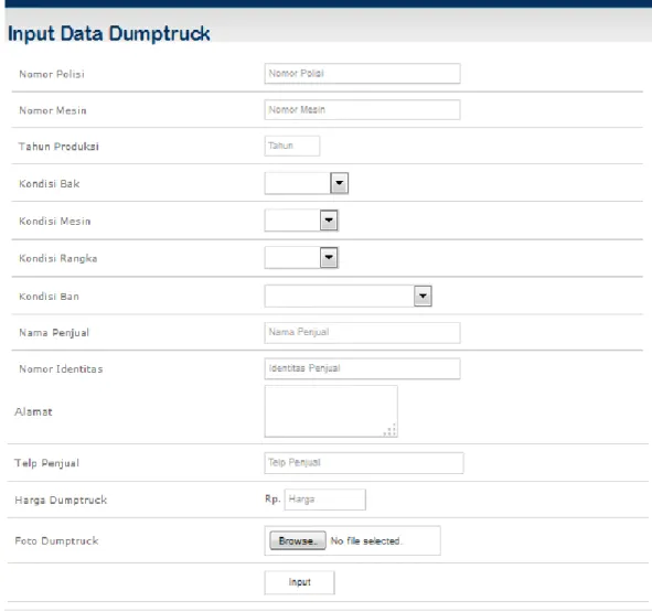 Gambar IV.3. Form Input Data 