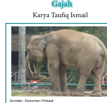 Gambar 1.2 Gajah Sumatera