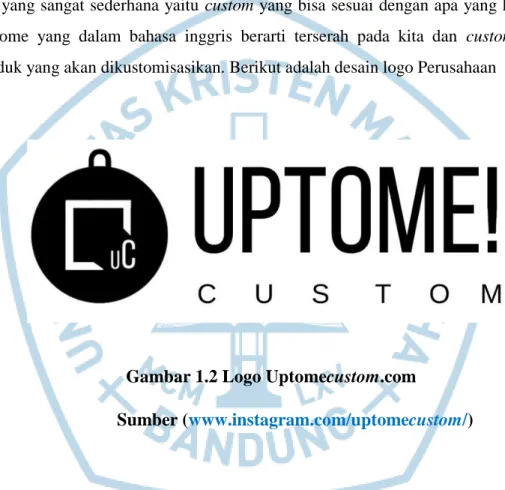 Gambar 1.2 Logo Uptomecustom.com 