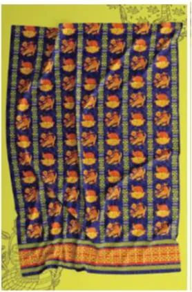 Gambar 7. Mockup motif batik papua   pada kain 