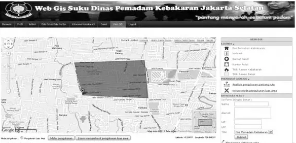 Gambar 4.17 Pengukuran Luas Area 