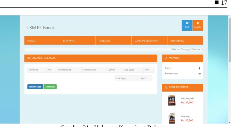 Gambar 22 : Halaman Checkout
