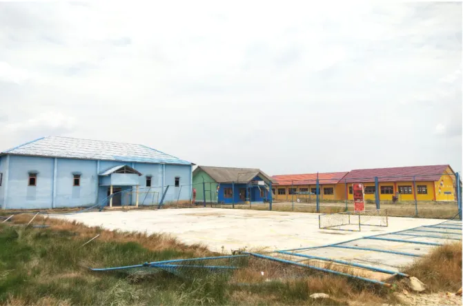 Gambar 2. Gedung Serbaguna dan Lapangan Futsal Desa Tanjung Lago