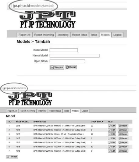 Gambar 9. URL pada sistem PT JP Technology Jika kita lihat ekstensi file tersebut tidak terlihat