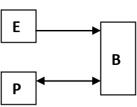 Gambar 2.3 Pengaruh E dan P terhadap B 