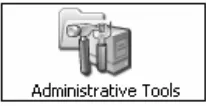 Gambar 3.9 Hasil shortcut Administrative Tools 
