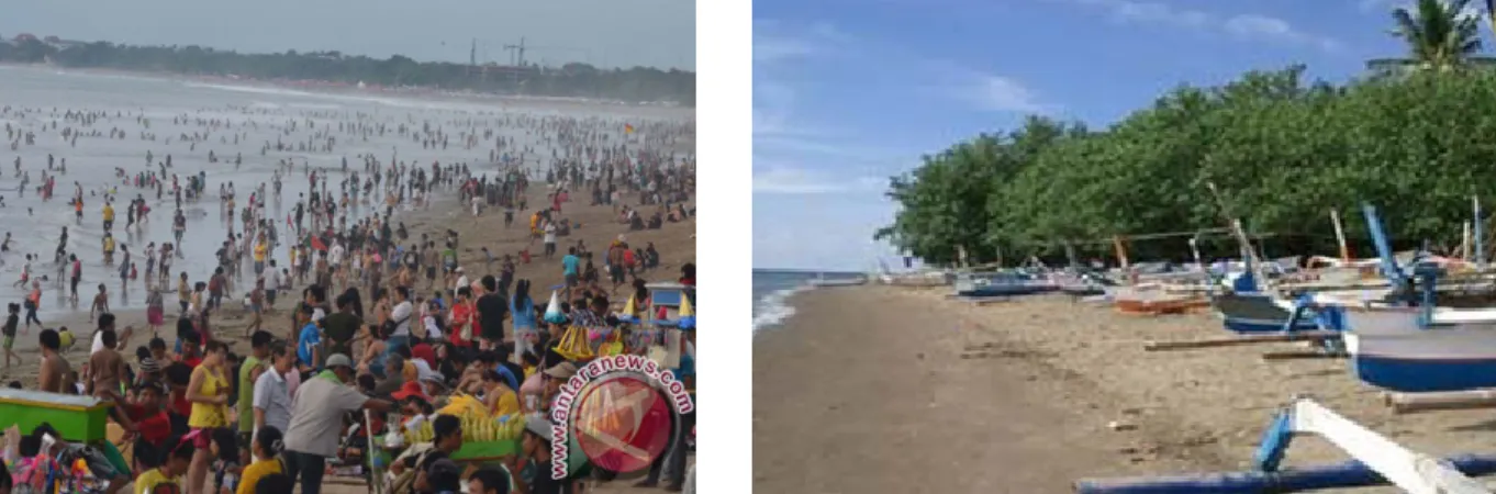 Gambar 2. Daerah pantai Kuta Gambar 3. Pantai Lovina Buleleng, Bali Utara