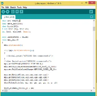 Gambar 10. Algoritma pemograman untuk  integrasi komponen Arduino IDE 