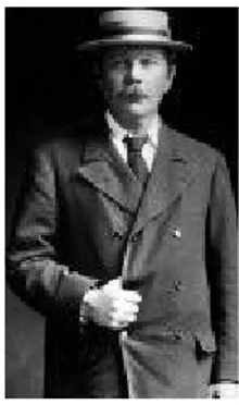 Gambar 7. Ini dia wajah Sir Arthur Conan Doyle, pengarang genius yang   menciptakan karakter detektif nomor satu, Sherlock Holmes.