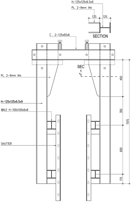 Gambar 2.2  Yoke Frame 