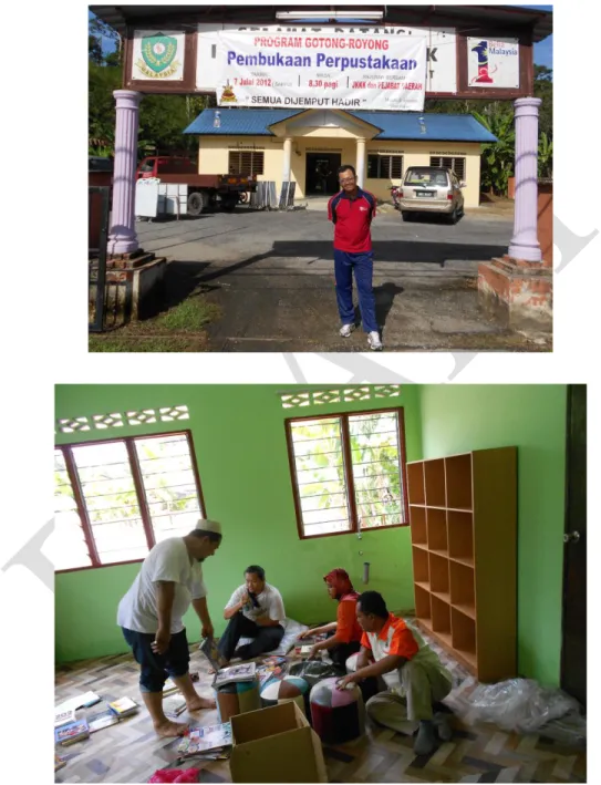 Gambar 4 : Aktiviti CSR Pejabat Daerah / Tanah Hulu Langat dengan cadangan  mewujudkan perpustakaan mini di kawasan Kampung Batu 20 Mukim Hulu Langat