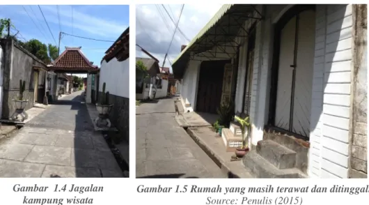 Gambar  1.4 Jagalan  kampung wisata  Source: Penulis (2015) 