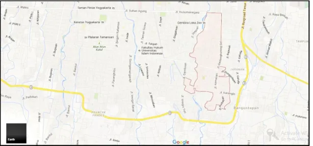 Gambar 1.1  Peta Kawasan Kotagede  Source : google maps (2015) 