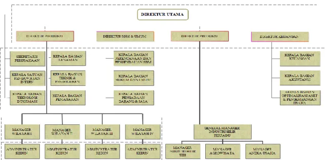 Gambar IV.2 Struktur Organisasi Perusahaan 