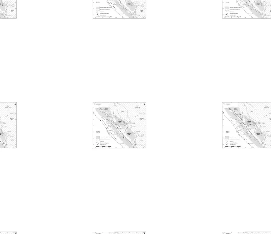 Gambar 1. Peta struktur Sumatera (daerah forearc dan intra-arc cekungan tersier) untuk  unit  waktu  /  batuan,  yang  didefinisikan  oleh