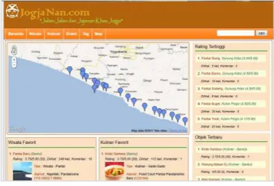 Gambar 6 – Tampilan halaman depan web 