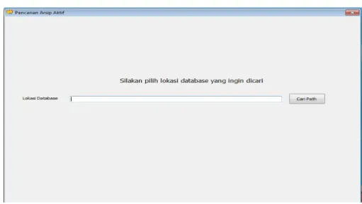 Gambar Form Path Lokasi Database 