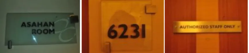 Tabel 1. Persepsi sign system tempat 