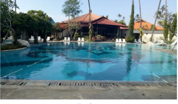 Gambar dari salah satu Swimming Pool yang terdapat di Inna Grand  Bali Beach 