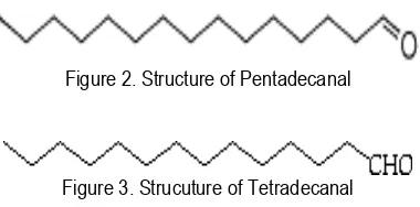 Figure 2. Structure of Pentadecanal 