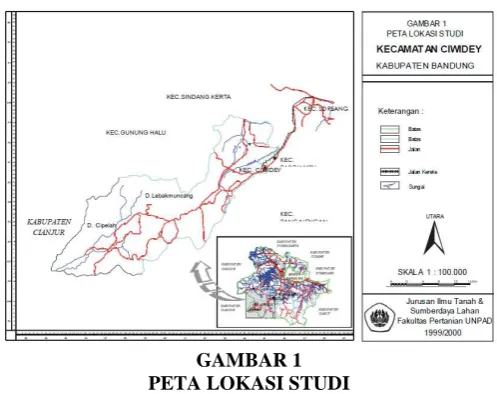 GAMBAR 1 PETA LOKASI STUDI 