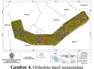 Gambar 4. Orthofoto hasil pengolahan 