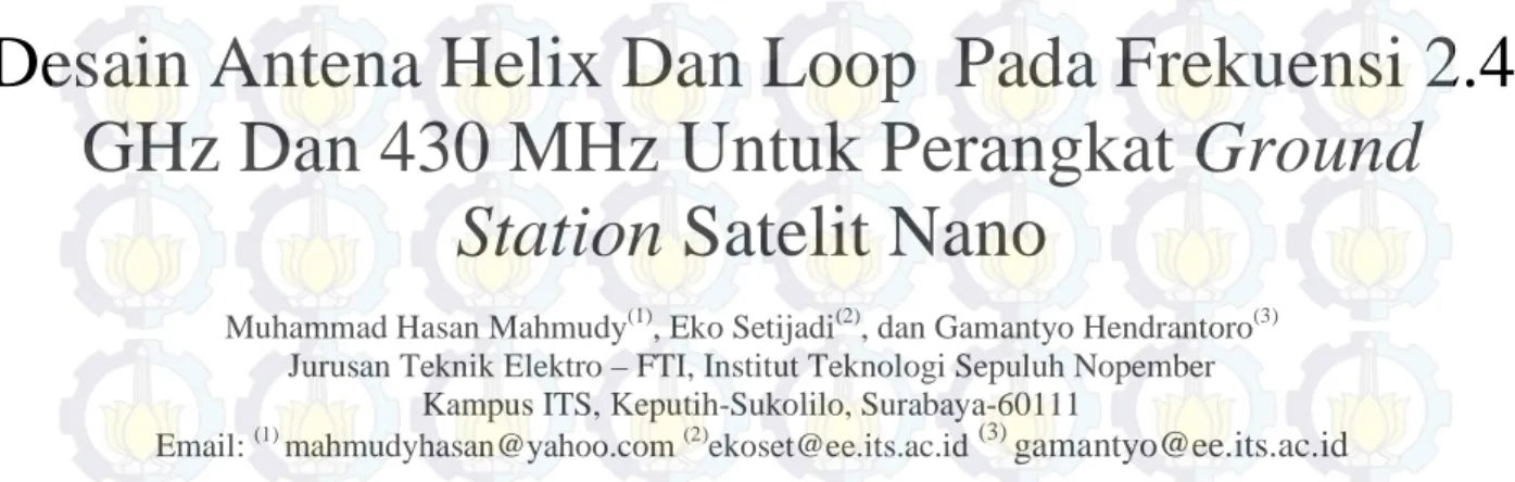 Gambar 1. Konstruksi antena helix[3] 