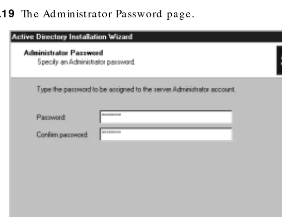 Figure 4.18 The Network Credentials page.