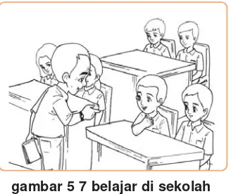 gambar 5 7 belajar di sekolah