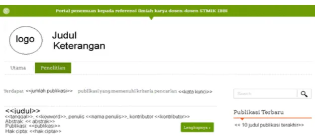 Figure 9. Search Result User Interface 