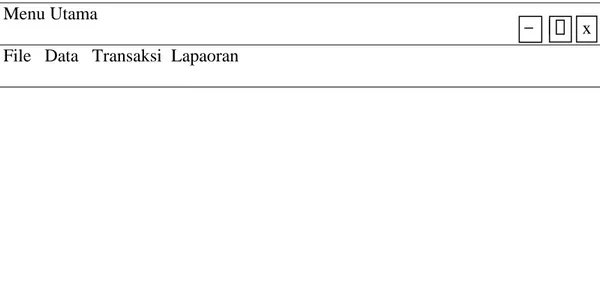 Gambar III.14 : Rancangan Menu Utama 