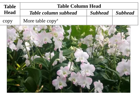 Table Column Head