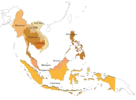Figure 1: Map of the ASEAN region