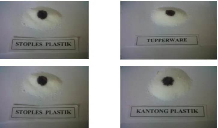 Gambar 5. Foto Proses analisa uji kuantitatif kadar Iodium dengan cara titrasi 