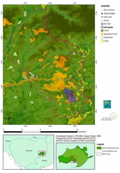 Figure 1. Map of the CBPF area showing the original potential area.