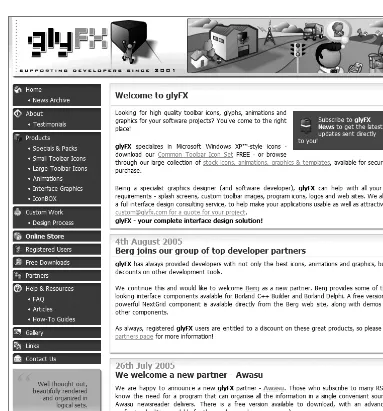 Figure 3-1 shows the GlyFX site.